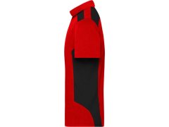 Daiber JN 1826 Pánské pracovní piqué polo "Strong" 02.1826 red/black 4