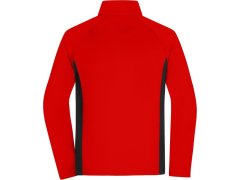 Daiber JN 1860 Pánská strečová fleecová bunda 02.1860 red/black 1