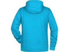 Daiber 8024 Pánská raglánová mikina s kapucí 02.8024 turquoise 2
