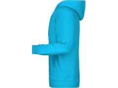 Daiber 8024 Pánská raglánová mikina s kapucí 02.8024 turquoise 7