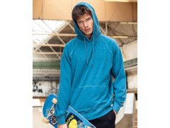 Daiber 8024 Pánská raglánová mikina s kapucí 02.8024 petrol melange 3