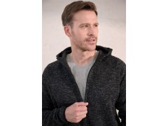 Stedman Lux Knit Fleece Jacket Men Pánská pletená fleecová bunda s kapucí 05.5460 scarlet red heather 6