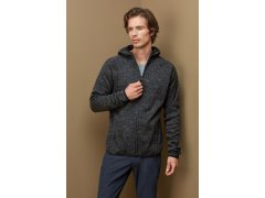 Stedman Lux Knit Fleece Jacket Men Pánská pletená fleecová bunda s kapucí 05.5460 light grey heather 4