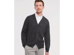 Russell Athletic 715M Pánský pletený cardigan s výstřihem do V 11.715M black 3