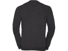 Russell Athletic 715M Pánský pletený cardigan s výstřihem do V 11.715M charcoal marl 8