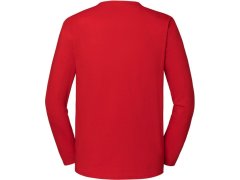 Fruit of the Loom Iconic 195 LSL Pánské tričko z&nbsp;těžké bavlny s&nbsp;dl. rukávem 16.1360 red 6