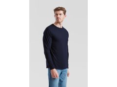 Fruit of the Loom Iconic 195 LSL Pánské tričko z&nbsp;těžké bavlny s&nbsp;dl. rukávem 16.1360 deep navy 7