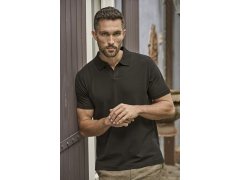 Tee Jays TJ 1404 Pánské luxusní těžké elastické piqué polo 18.1404 black 6
