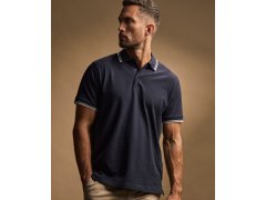 Tee Jays TJ 1407 Pánské elastické piqué polo "Stripe" 18.1407 navy/white 6