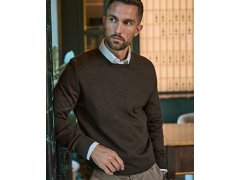 Tee Jays TJ 6000 Pánský svetr 18.6000 mocha 2