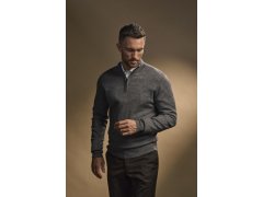 Tee Jays TJ 6010 Pánský svetr s 1/4 zipem 18.6010 grey melange 2