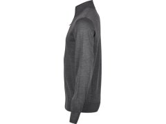 Tee Jays TJ 6010 Pánský svetr s 1/4 zipem 18.6010 grey melange 7