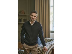 Tee Jays TJ 6012 Pánský pletený svetr se zipem 18.6012 black 3
