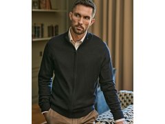 Tee Jays TJ 6012 Pánský pletený svetr se zipem 18.6012 navy 2