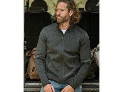 Tee Jays TJ 9615 Pánská melanžová pletená fleecová bunda 18.9615 black 1