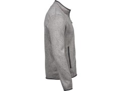 Tee Jays TJ 9615 Pánská melanžová pletená fleecová bunda 18.9615 grey melange 2