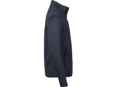 Tee Jays TJ 9615 Pánská melanžová pletená fleecová bunda 18.9615 navy melange 2