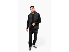 Kariban K 6170 Pánská hybridní vesta 20.6170 black/dark grey heather 6