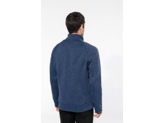 Kariban K 9106 Pánská melanžová pletená fleecová bunda 20.9106 dark grey melange 1