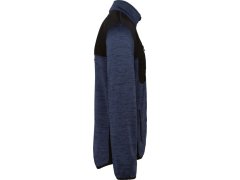 WK WK 9108 Pánská pracovní pletená fleecová bunda 20.9108 navy melange/black 2