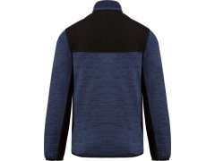 WK WK 9108 Pánská pracovní pletená fleecová bunda 20.9108 navy melange/black 5