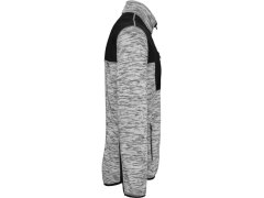 WK WK 9108 Pánská pracovní pletená fleecová bunda 20.9108 light grey melange/black 1