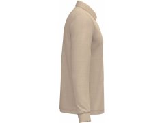 Kariban K 243 Pánské piqué polo s dlouhým rukávem 20.K243 light sand 7