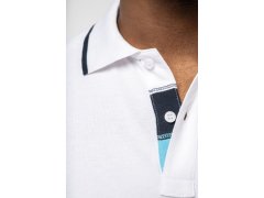 Kariban K 245 Pánské kontrastní piqué polo 20.K245 red/white/navy 4