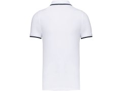 Kariban K 245 Pánské kontrastní piqué polo 20.K245 white/navy/white 4