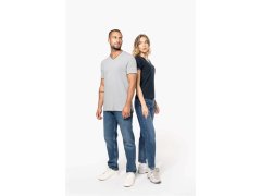 Kariban K 374 Pánské piqué tričko s&nbsp;výstřihem do V 20.K374 red/navy/white 5