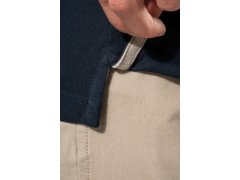 Kariban K 374 Pánské piqué tričko s&nbsp;výstřihem do V 20.K374 oxford grey/navy/white 6