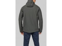 Kariban K 413 Pánská 3-vrstvá softshellová bunda s&nbsp;kapucí 20.K413 marl grey 2