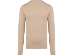 Kariban K 965 Pánský svetr s výstřihem do V 20.K965 beige heather 5