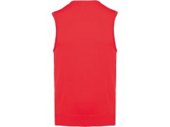 Kariban K 969 Pánská svetrová vesta s výstřihem do V 20.K969 red 3