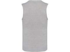 Kariban K 969 Pánská svetrová vesta s&nbsp;výstřihem do V 20.K969 grey melange 4
