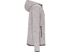 Kariban ProAct PA 365 Pánská pletená fleecová bunda s&nbsp;kapucí 20.P365 light grey melange 8