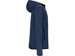 Kariban ProAct PA 365 Pánská pletená fleecová bunda s&nbsp;kapucí 20.P365 light royal blue melange 3