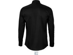 NEOBLU Blaise Men Mikro keprová košile s dlouhým rukávem 24.3182 deep black 3