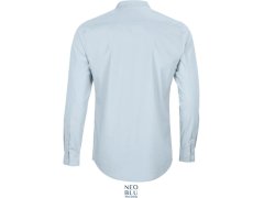 NEOBLU Bart Men Popelínová košile s dl. rukávem a mao límcem 24.3792 soft blue 8