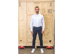 NEOBLU Bart Men Popelínová košile s dl. rukávem a mao límcem 24.3792 optic white 1