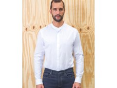 NEOBLU Bart Men Popelínová košile s dl. rukávem a mao límcem 24.3792 optic white 4