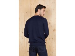 NEOBLU Sullivan Men Pánský svetr s výstřihem do V 24.3987 deep black 2