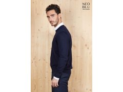 NEOBLU Stuart Men Pánský svetr 24.4037 deep black 1