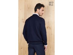NEOBLU Stuart Men Pánský svetr 24.4037 deep black 8