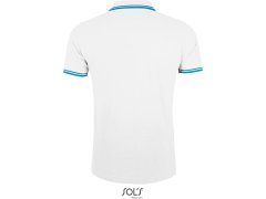 SOL´S Pasadena Men Pánské piqué polo 25.0577 white/aqua 6