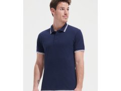 SOL´S Pasadena Men Pánské piqué polo 25.0577 white/navy 2