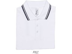 SOL´S Pasadena Men Pánské piqué polo 25.0577 white/navy 6