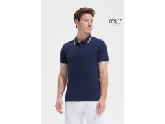 SOL´S Pasadena Men Pánské piqué polo 25.0577 melange grey/orange 3