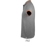 SOL´S Pasadena Men Pánské piqué polo 25.0577 melange grey/orange 5