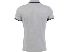 SOL´S Pasadena Men Pánské piqué polo 25.0577 grey melange/french navy 8
